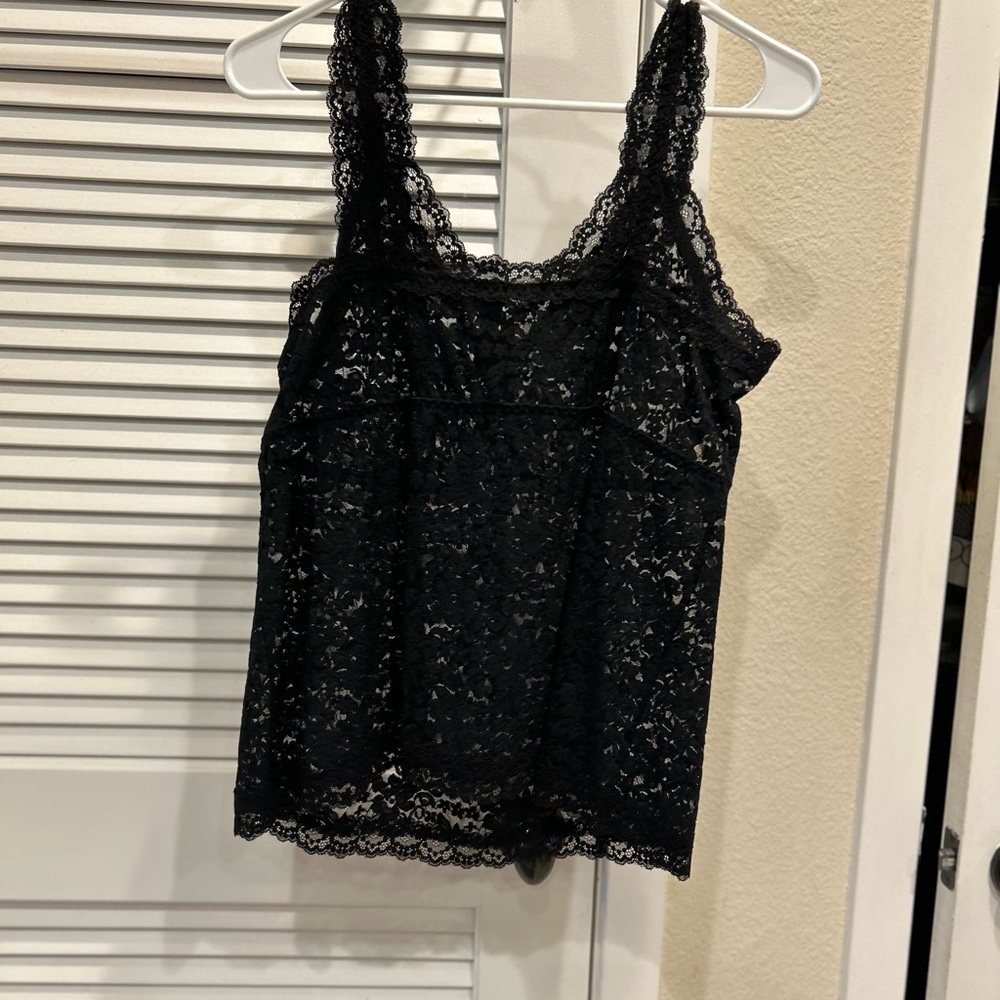 Torrid Elegant Black Lace Tank Top